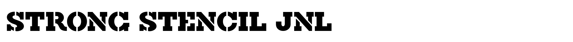 Strong Stencil JNL